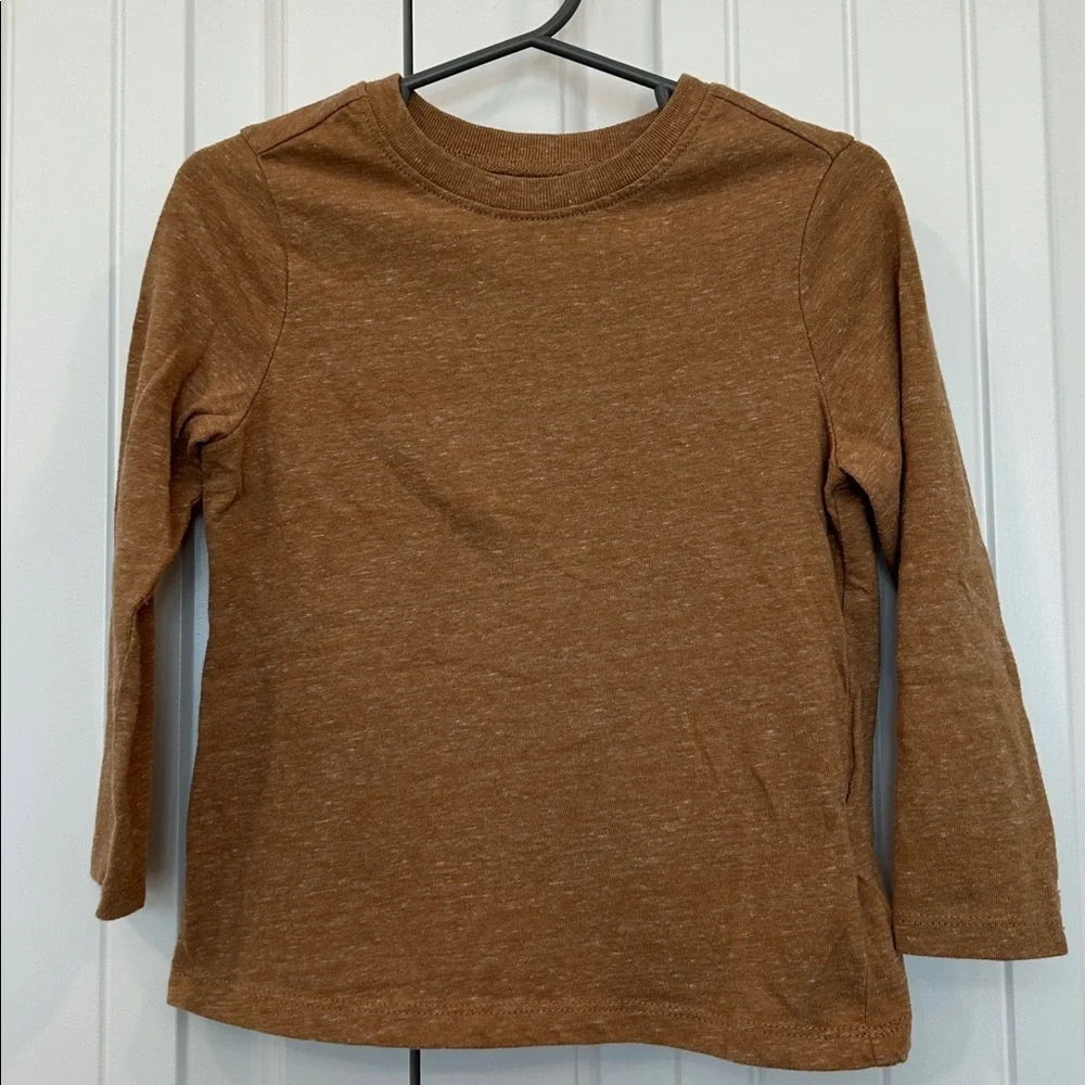 Old Navy Kids Long Sleeve Tee in Tan